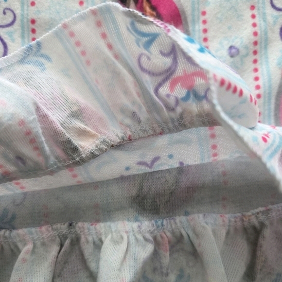 Disney Frozen Nightgown - White with Pink and Blue - Picture 5 of 8